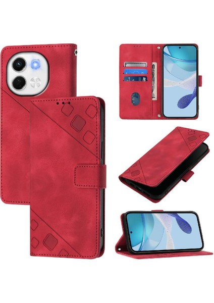 Pova 6 Neo Pu Deri Flip Kadın Cüzdan Telefon Kılıfı Askılı Çapraz Askılı Askı (Yurt Dışından) fırsatları