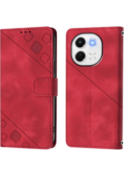 Pova 6 Neo Pu Deri Flip Kadın Cüzdan Telefon Kılıfı Askılı Çapraz Askılı Askı (Yurt Dışından) indirimleri