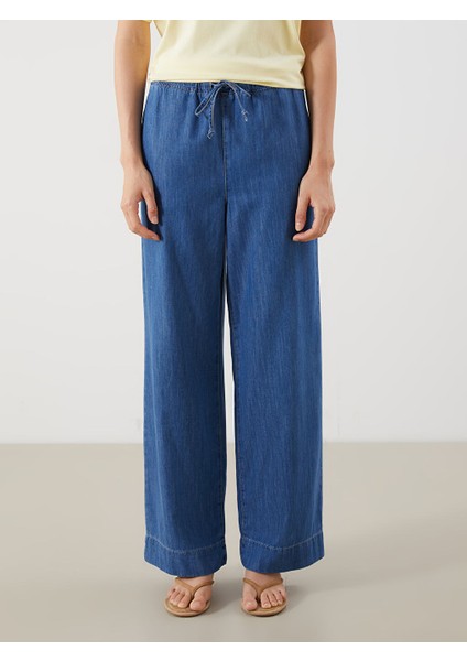 Yeni Sezon Beli Lastikli Wideleg Kadin Jean Pantolon - S5JF07Z8 fiyatları