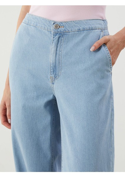 Yeni Sezon Beli Lastikli Jogger Kadin Jean Pantolon - S5KE04Z8 modelleri