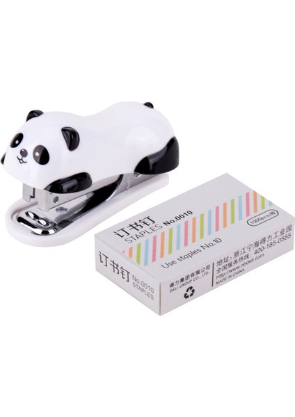 Delı Cartoon Mini Stapler 1000 Pcs No.10 Staples Office School Binding Supplies Manual Cute Staplers (Yurt Dışından)
