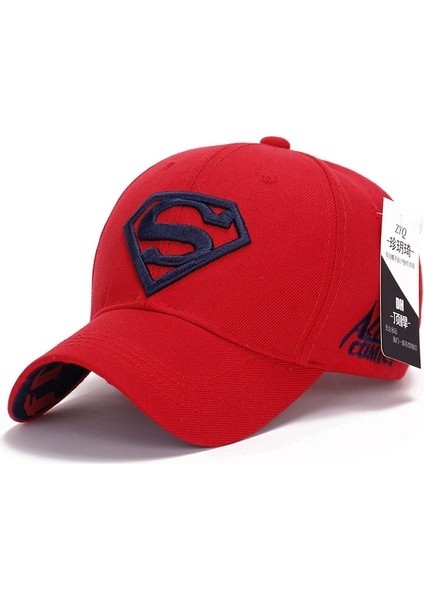 Erkek Superma Logolu Ayarlanabilir Şapka - Siyah (Yurt Dışından)