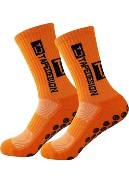 Td Profesyonel Kalınlaştırılmış Havlu Tabanı Ter Emici Tutkal Kaymaz Futbol Spor Çorap (Yurt Dışından)