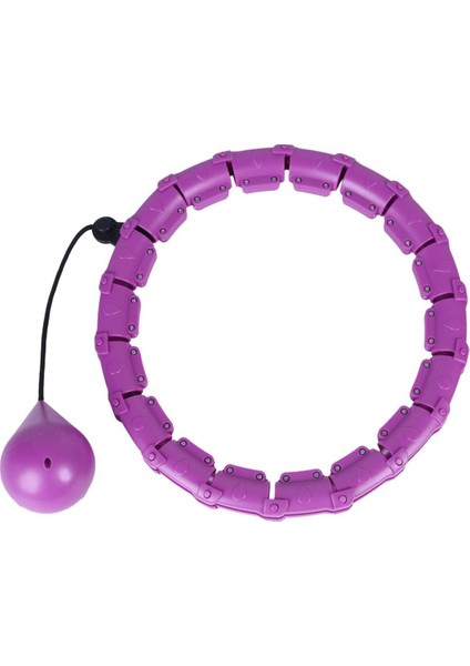 Ağırlıklı Çemberler, Karın Fitness Egzersizi Yetişkinler Için Masaj Çemberi/, 24 Bölüm Çıkarılabilir Boyut Ayarlanabilir - Pembe (Yurt Dışından)