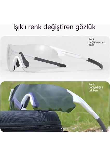 Bisiklet Gözlükleri Gündüz ve Gece Açık Spor Koşu Gözlükleri (Yurt Dışından)