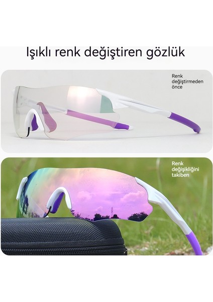 Bisiklet Gözlükleri Gündüz ve Gece Açık Spor Koşu Gözlükleri (Yurt Dışından)