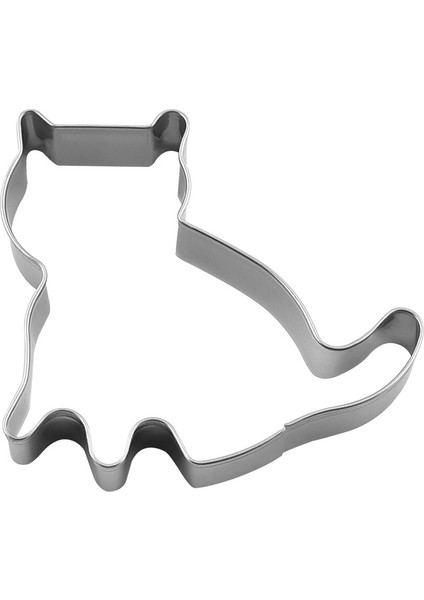 Paslanmaz Çelik Kedi Çerez Kurabiye Mus Daire Kalıp 5 Set Dıy Baskılı Fırın Kalıp Kalıp Araçları (Yurt Dışından)