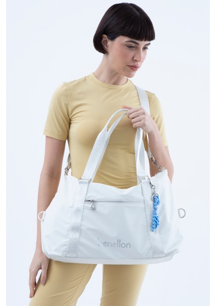 Kadın Büyük Boy Omuz veya Seyehat Çantası BNT1575 - Beyaz modelleri