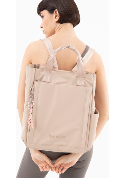 Kadın El ve Sırt Çantası BNT1578 - Ten