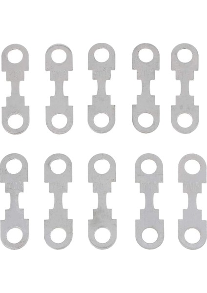 10 Adet Araba Düz Metal Sigorta Şeridi Skoda Ford 12V - 70A (Yurt Dışından)