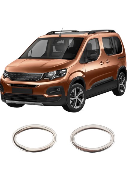 Peugeot Rifter Uyumlu 2019 ve Üzeri Krom Sinyal Çerçevesi 2 Parça Paslanmaz Çelik fiyatları