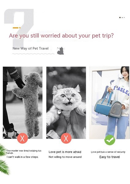 Sımıcg Taşınabilir Kedi Çantası Taşınabilir Evcil Hayvan Çantası Katlanabilir Çanta (Yurt Dışından) fiyatları