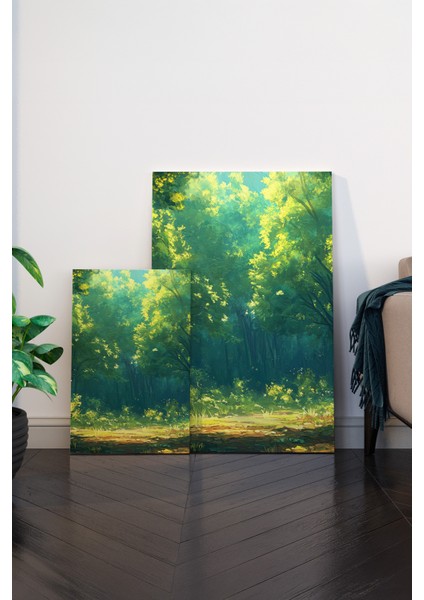 Yeşil Doğa Patikası Kanvas Tablo - NV00293