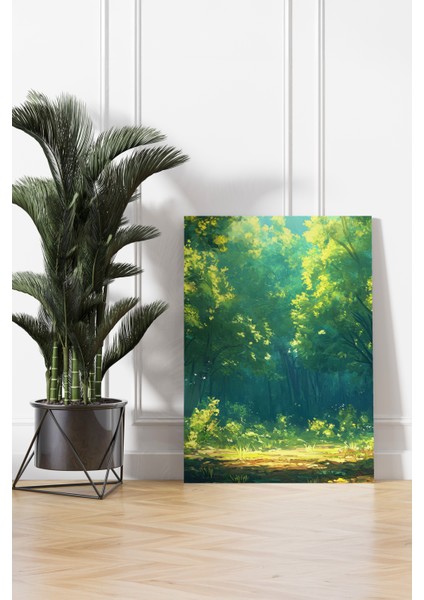 Yeşil Doğa Patikası Kanvas Tablo - NV00293 modelleri