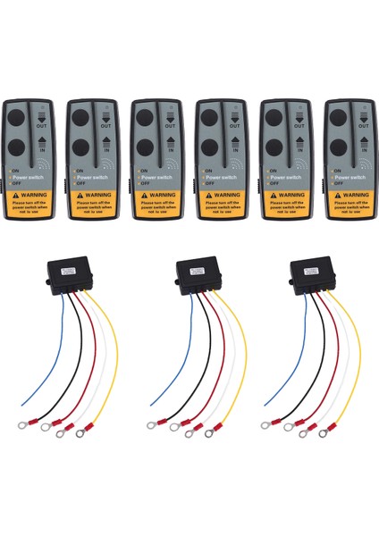 Set 12V 24V 2.4g 50M Evrensel Araba Kablosuz Vinç Vinç Uzaktan Kumanda Kontrol Cihazı Çift El Seti Aralığı (Yurt Dışından)