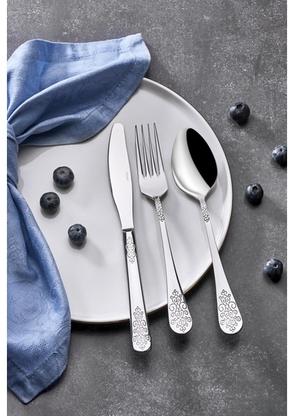 6'lı Yemek Kaşık Seti, 18/10 Paslanmaz Çelik, Şık ve Dayanıklı Tasarım fiyatları