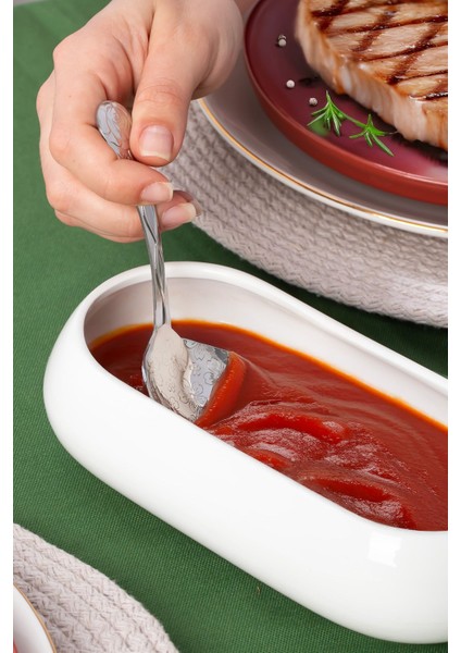 Şeffaf ve Şık 13 cm Metal Gümüş Sos Kaşığı, Zarif ve Kullanışlı Tasarım fiyatları