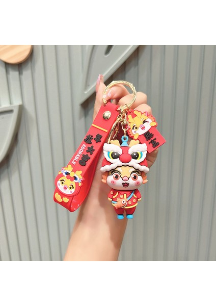 Yıl Maskotu Karikatür Çekicilik Anahtarlık Kolye Bebek Karikatür Hediyeler (Yurt Dışından)