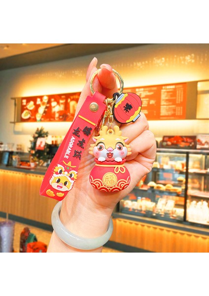 Yıl Maskotu Karikatür Çekicilik Anahtarlık Kolye Bebek Karikatür Hediyeler (Yurt Dışından)