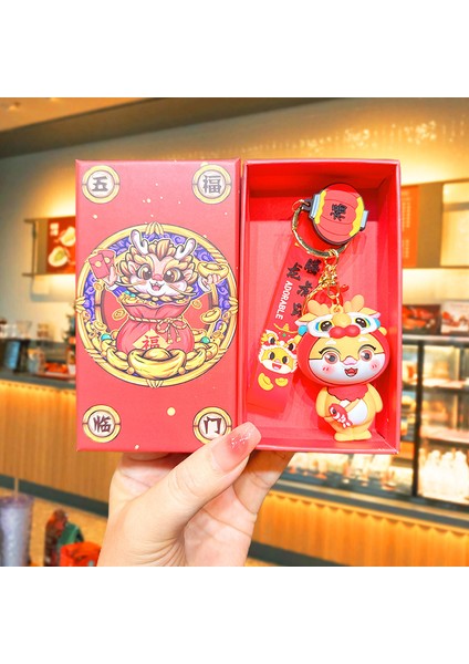 Yıl Maskotu Karikatür Çekicilik Anahtarlık Kolye Bebek Karikatür Hediyeler (Yurt Dışından)