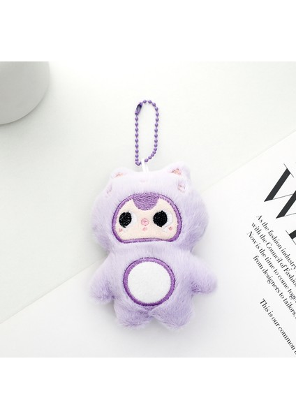 1 Yumuşak Peluş Karikatür Küçük Kolye Sırt Çantası Çekicilik Peluş Anahtarlık (Yurt Dışından)