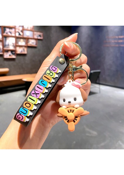 Çizgi Film Animasyon Stitch Serisi Yumuşak Kauçuk Anahtarlık Bebek Çantası Kolye Anahtarlık Küçük Hediye (Yurt Dışından)