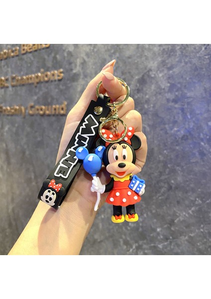 Çizgi Film Animasyon Stitch Serisi Yumuşak Kauçuk Anahtarlık Bebek Çantası Kolye Anahtarlık Küçük Hediye (Yurt Dışından)