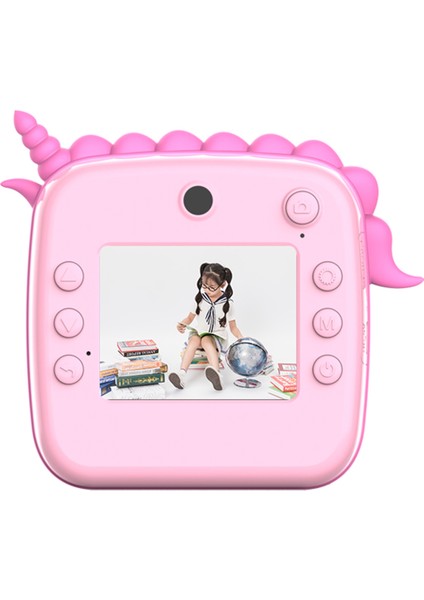 A20 2,4 Inç Ekranlı Çocuk Anında Kamera Şarj Edilebilir Fotoğraf Baskı Kamerası Oyuncak-Pembe (Yurt Dışından) modelleri