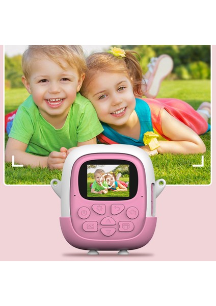 A19B Karikatür Tasarım 2.0 Inç Ekran Mini Çocuk Hd Dijital Kamera 32G Tf Kart + Kart Okuyucu ile Anında Fotoğraf Yazıcısı-Pembe (Yurt Dışından) indirimleri