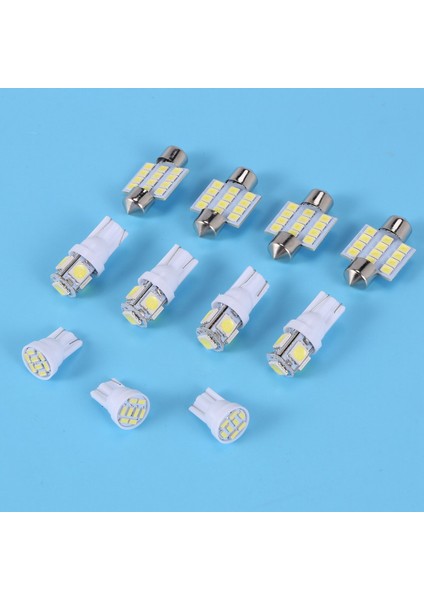 11 Adet Beyaz LED Işıklar Iç T10 ve 31MM Harita Dome Plaka Lambası (Yurt Dışından) fiyatları