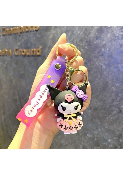 Çizgi Film Animasyon Stitch Serisi Yumuşak Kauçuk Anahtarlık Bebek Çantası Kolye Anahtarlık Küçük Hediye (Yurt Dışından)