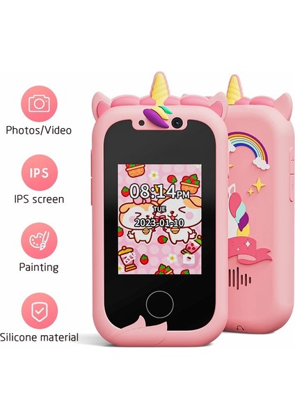 KP06 Çocuk Kamera 24MP Hd Dijital Selfie Kamera Oyuncaklar Çocuklar Için Çocuk Taşınabilir Video Kamera-Pembe (Yurt Dışından) fiyatları
