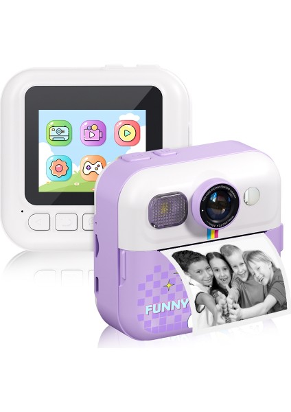 CP02 2,4 Inç Ekranlı Çocuk Hd Dijital Kamera Mini Termal Fotoğraf Yazıcısı-Mor (Yurt Dışından) indirimleri