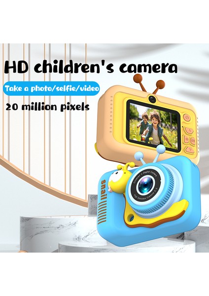 Q2 Çocuk Kamera Oyuncak Karikatür Salyangoz Şekilli Çocuk Fotoğraf Video Kaydedici 32G Hafıza Kartı-Yeşil (Yurt Dışından) modelleri