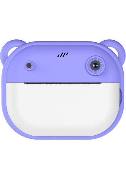 Y600 2.0 Inç Ekranlı Çocuk 24MP Hd Anında Kamera Termal Baskı Fotoğraf Yazıcısı-Mor (Yurt Dışından)