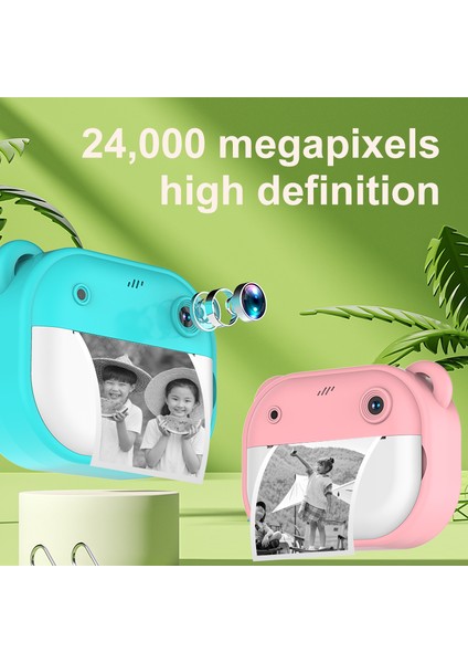 Y600 2.0 Inç Ekranlı Çocuk 24MP Hd Anında Kamera Termal Baskı Fotoğraf Yazıcısı-Mor (Yurt Dışından) modelleri