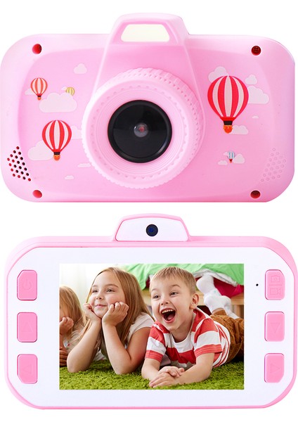 K5 3.5 Inç Ekran Çocuk Kamera Çocuk Eğitici Oyuncak Kız Erkek Doğum Günü Noel Hediyesi Taşıma Halatı Ile-Pembe (Yurt Dışından)