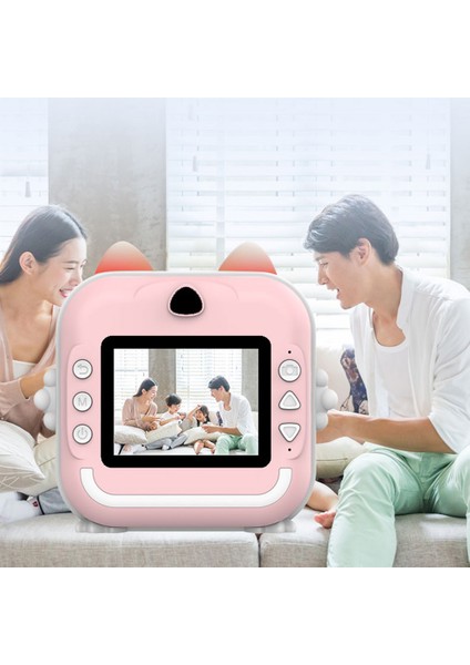 Q5 Taşınabilir Hd Anında Fotoğraf Yazıcı Kamera 2,4 Inç IPS Ekran 1080P Video Çocuk Kamerası-Pembe (Yurt Dışından) indirimleri