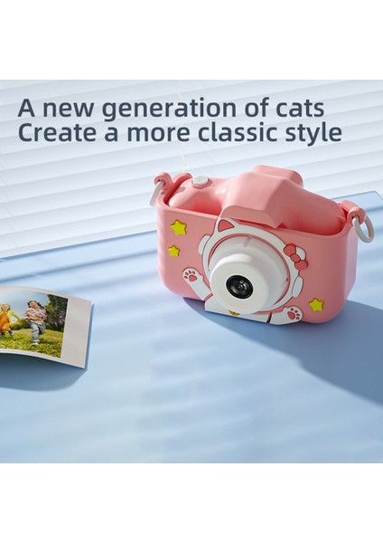 Y20 Karikatür Uzay Kedisi 2.0 Inç Ekran Kamera Müzik ve Oyun ile Şarj Edilebilir Çocuk Kamera Oyuncak-Uzay Kedisi/pembe (Yurt Dışından) fırsatları