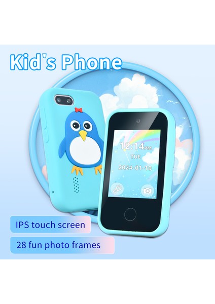 S5 Mobile Shape Çocuk Kamerası 2,8 Inç IPS Dokunmatik Ekranlı Çift Kameralı Kamera, 32GB Kart + Kart Okuyuculu-Mavi (Yurt Dışından) indirimleri