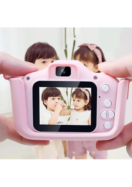 M8 2,0 Inç Hd Çift Kamera, 32GB Kart/kart Okuyuculu Dijital Kamera Karikatür Tasarımı-Pembe (Yurt Dışından) indirimleri
