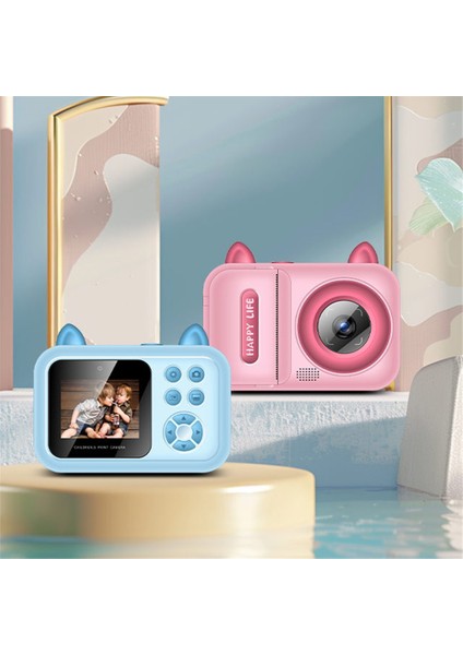 S6 2.4-Inç Ekran Lovely Kids Çift Lensli Dijital Kamera Anında Fotoğraf Baskı Makinesi-Pembe (Yurt Dışından) fiyatları