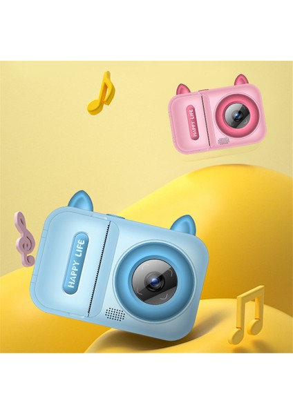 S6 2.4-Inç Ekran Lovely Kids Çift Lensli Dijital Kamera Anında Fotoğraf Baskı Makinesi-Pembe (Yurt Dışından) fırsatları