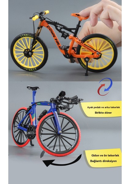 Bükme Bisiklet 1/8 Taksi Çocuk Alaşım Modeli Oyuncak (Yurt Dışından) modelleri