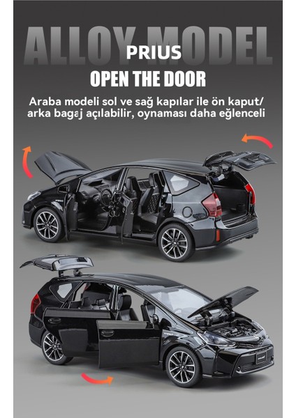 Prius 1/32 Alaşım Araba Modeli Erkek Oyuncak Süsleri (Yurt Dışından) modelleri