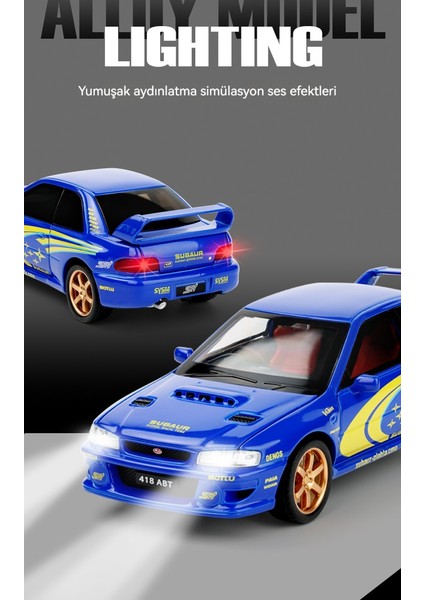 1:32 Subaru Panther Ralli Araba Yarışı Ses ve Işık Oyuncak Modeli (Yurt Dışından) fiyatları