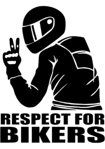 Biker Respect A4 Sticker