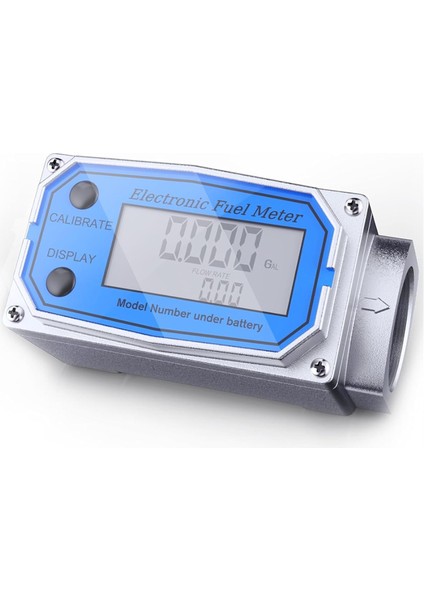 Akış Ölçer 1 Inç Dijital LCD Ekran, Npt Sayaç Su Geçirmez Yağ Akış Ölçer, Gal, Qts, Pts, L ve M³ Birimleri Arasında (Yurt Dışından)