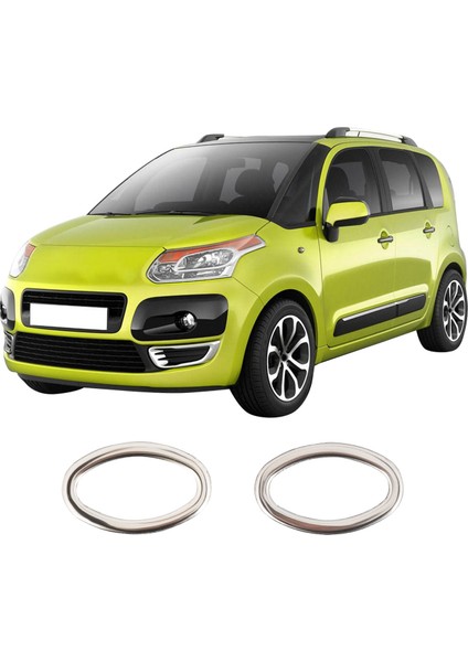 Citroen C3 Picasso Uyumlu 2009-2017 Krom Sinyal Çerçevesi 2 Parça Paslanmaz Çelik fiyatları