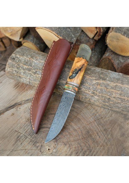 Puukko - Damascus Çelik - Koleksiyonluk ve Hediyelik Bıçak modelleri